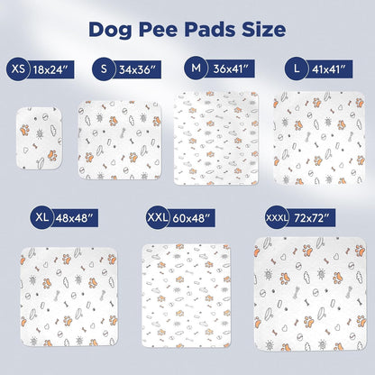 Washable Pee Pads for Dogs, Super Absorbent, 2 Pack 18"X24" Gray