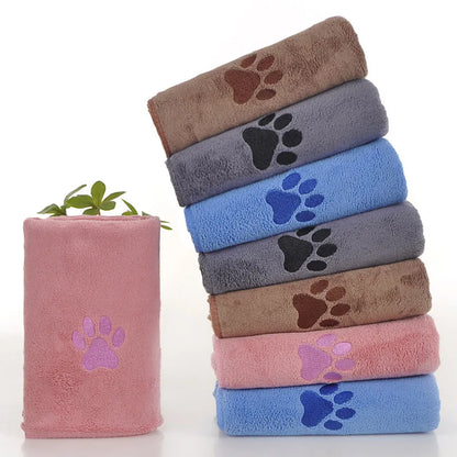 Dog Towel Drying Dog Cat Pet Towel,Quick-Drying Dog Claw Bath Towel Absorbent Pet Bath & Paw Cleaning Cloths for Medium Breeds