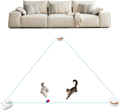 Interactive Cat Toy for Indoor Cat,Automatic Treadmill for Exercise