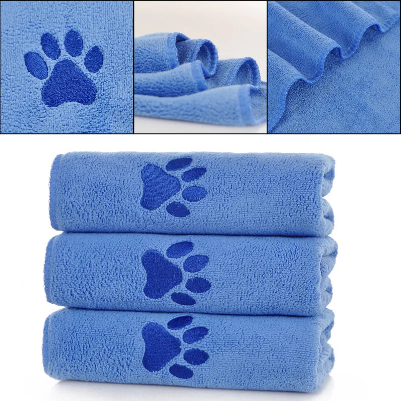 Dog Towel Drying Dog Cat Pet Towel,Quick-Drying Dog Claw Bath Towel Absorbent Pet Bath & Paw Cleaning Cloths for Medium Breeds