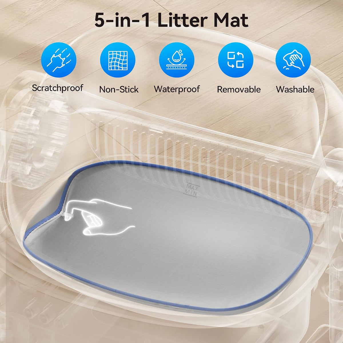Self-Cleaning Litter Box, App Control & 7 Sensors