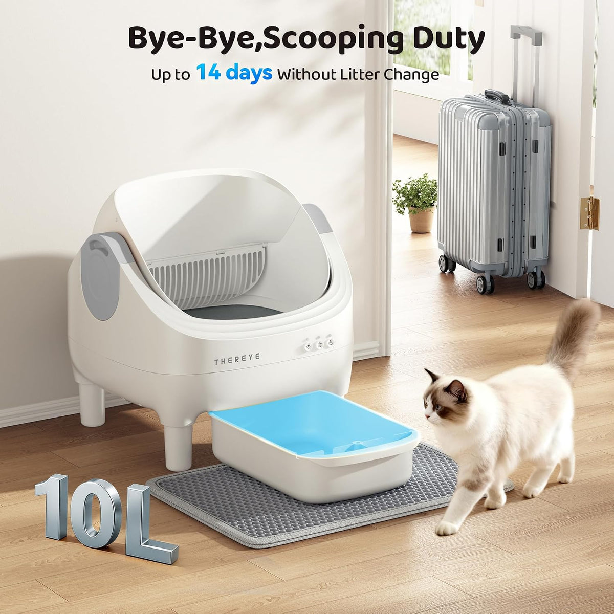 Self-Cleaning Litter Box, App Control & 7 Sensors